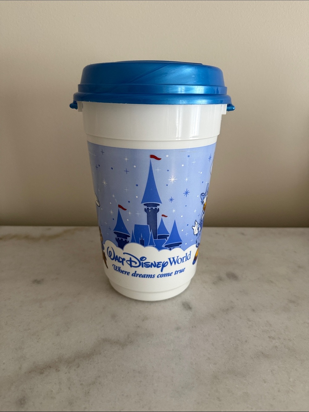 Walt Disney World plastic souvenir popcorn bucket